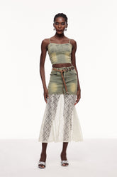 Cengiz Spagetti Dantel Kot Etek Takımı